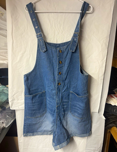 Women blue denim overall - blue,